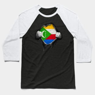 Comoros Flag Comorian Roots DNA Pride Gift Baseball T-Shirt